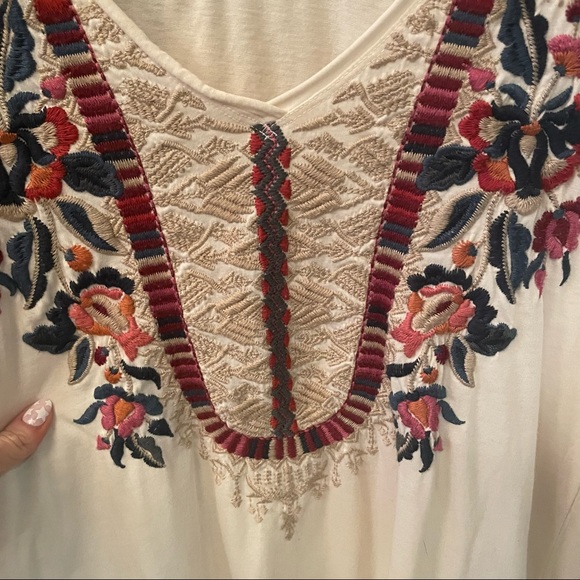 Johnny Was Cotton tunic/ LS tee XXS - Picture 2 of 4